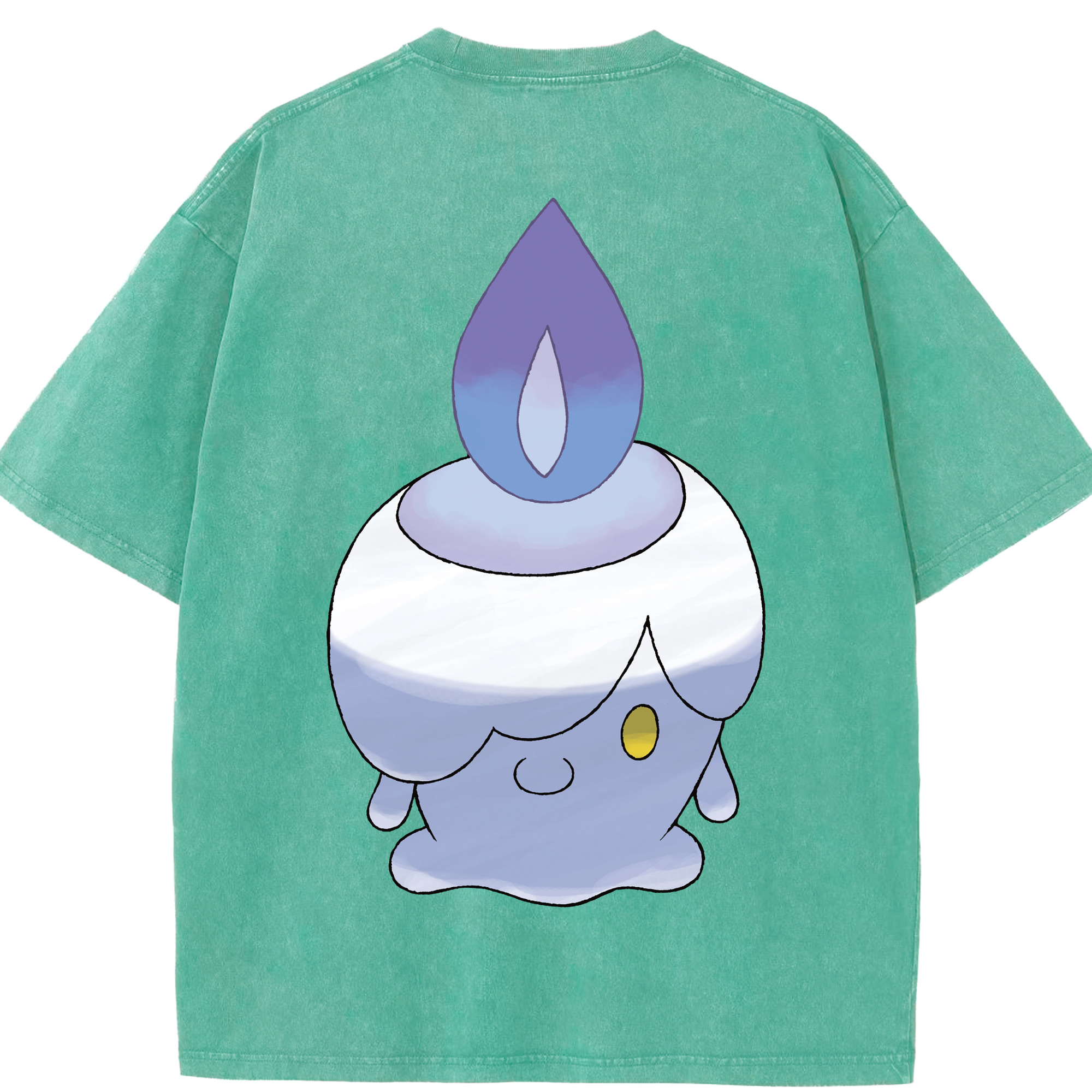 （画像用） ポケットモンスター Pokémon 綿100% ヴィンテージ風 半袖Tシャツ（背面プリント）